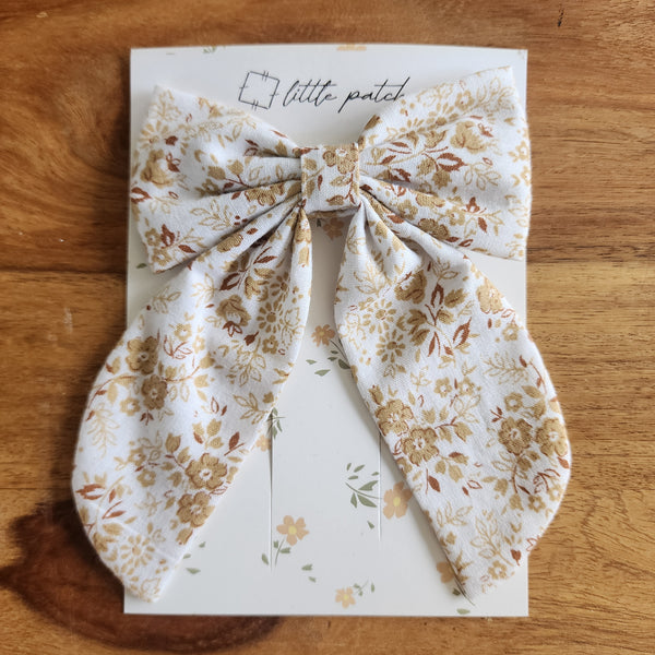 Hair Bow- Ditsy Floral