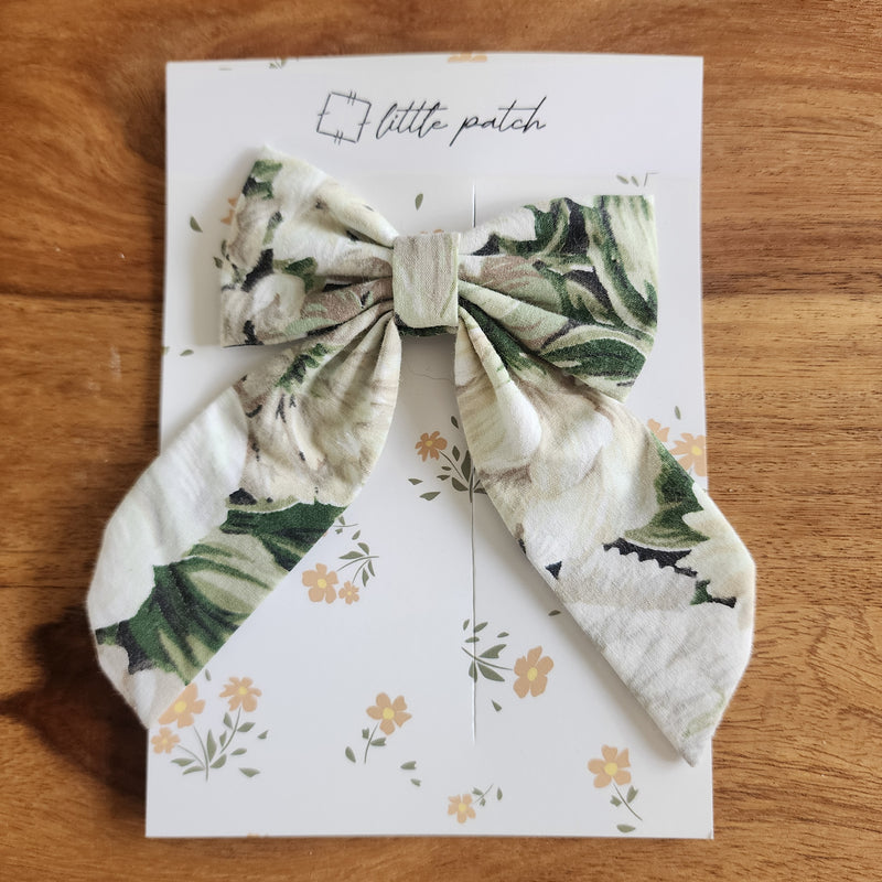 Small Hair Bow- Garden