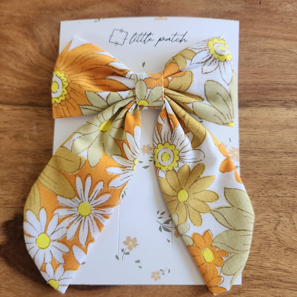 Hair Bow- Summer Daisy