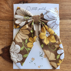 Hair Bow- Woodland Daisy