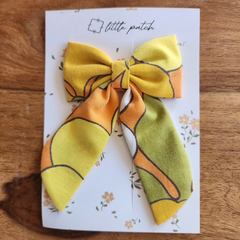 Small Hair Bow- Golden Grove