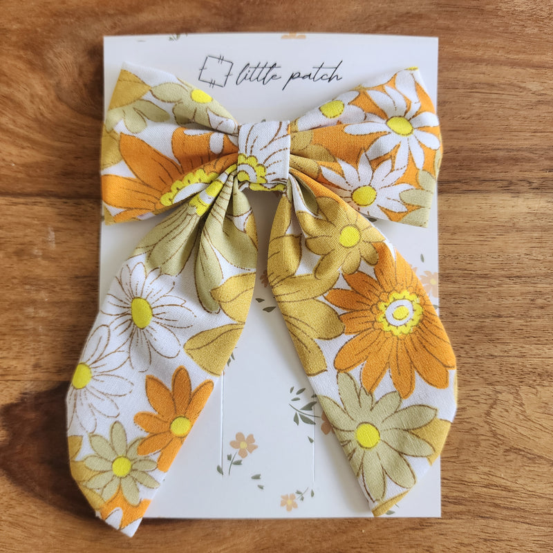 Hair Bow- Summer Daisy