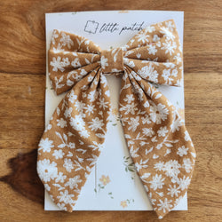 Hair Bow- Autumn Floral