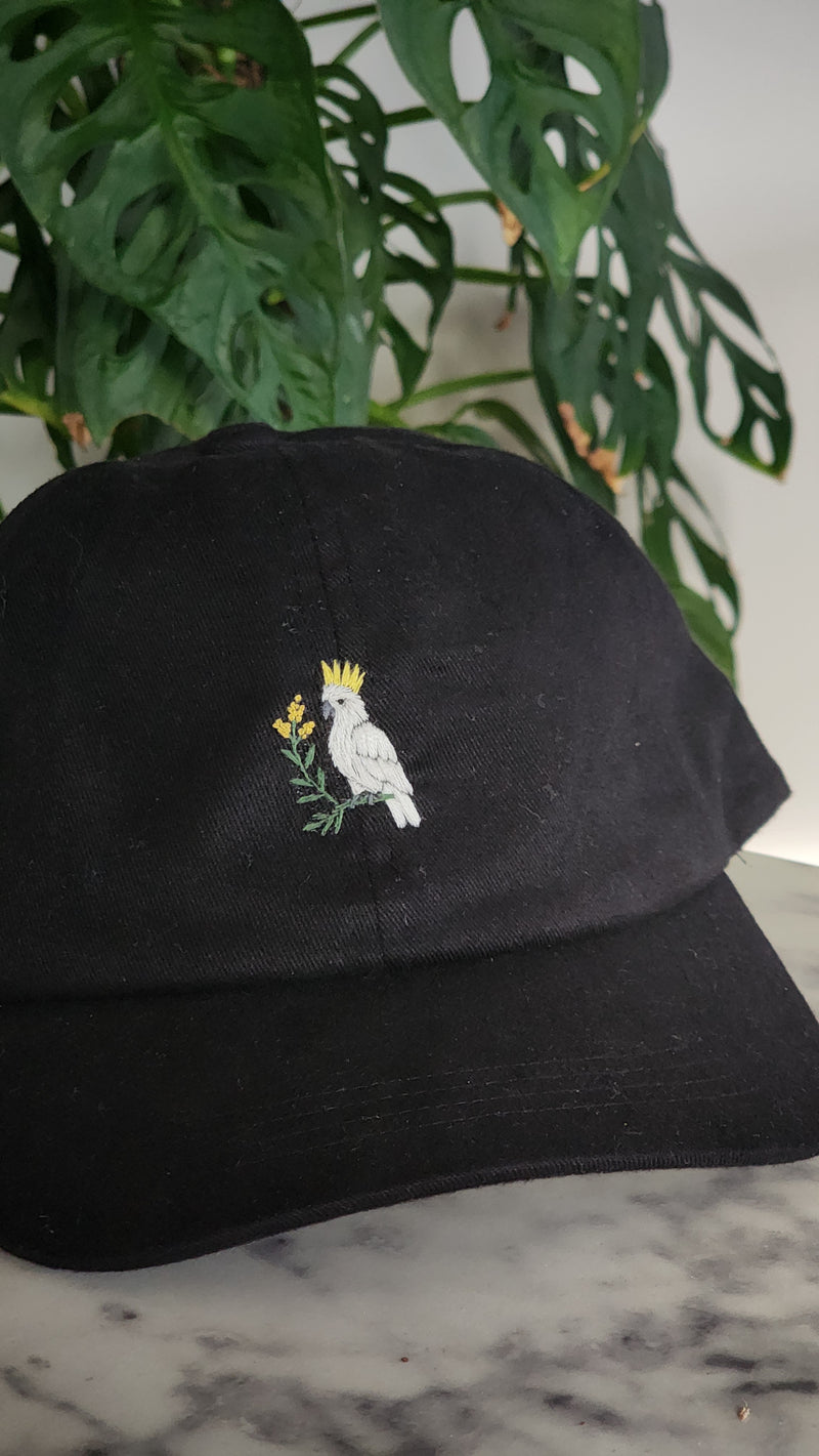 Embroidered Cap- Cockatoo