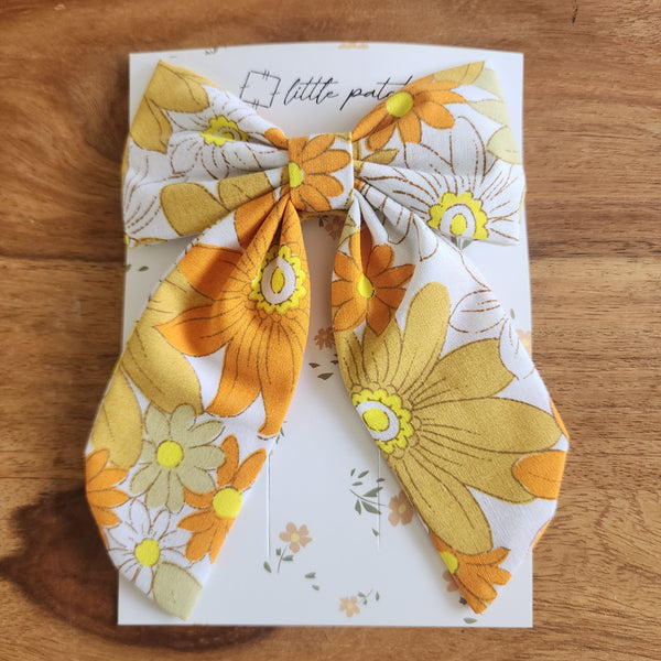 Hair Bow- Summer Daisy