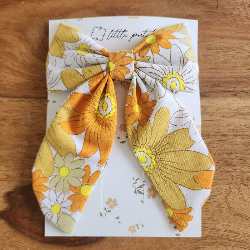Hair Bow- Summer Daisy