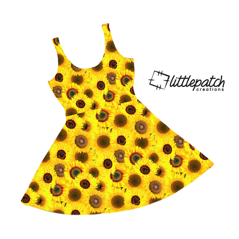 Sunflower Skater Dress