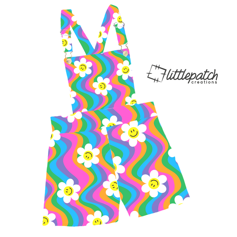 Crazy Daisy Fitted Overalls