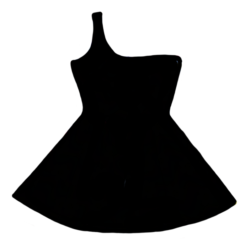 Basic One Shoulder Skater Dress