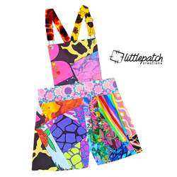 Patchwork Fitted Overalls