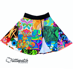 Patchwork Split Skirt & Inbuilt Bummers