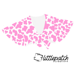Strawberry Cow Butterfly Sleeve Top