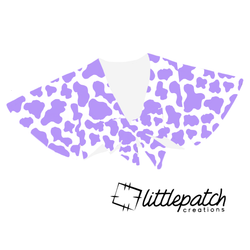 Moo Berry Butterfly Sleeve Top