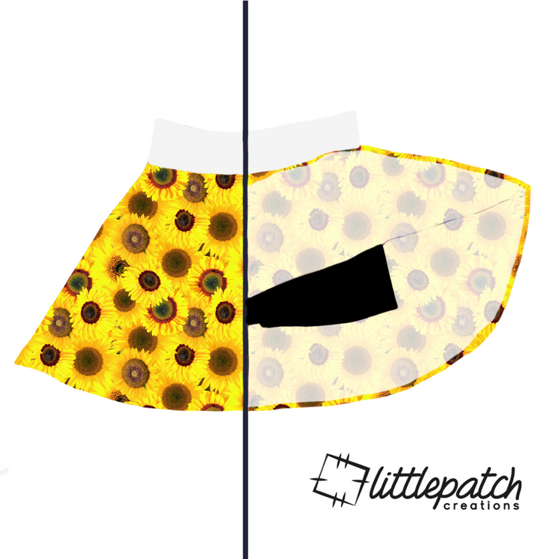 Sunflower Full Skater Skort