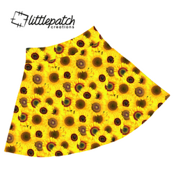 Sunflower Full Skater Skirt