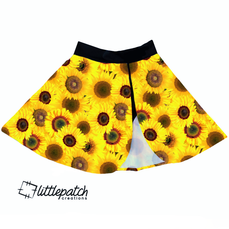 Sunflower Split Skirt & Inbuilt Bummers