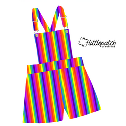Rainbow Fitted Overalls