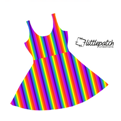 Rainbow Skater Dress