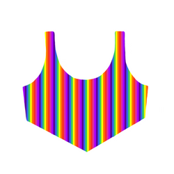 Rainbow Triangle Plunge Top