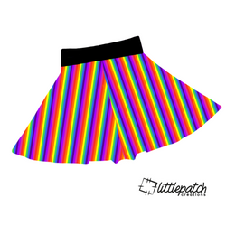 Rainbow Flounce Shorts